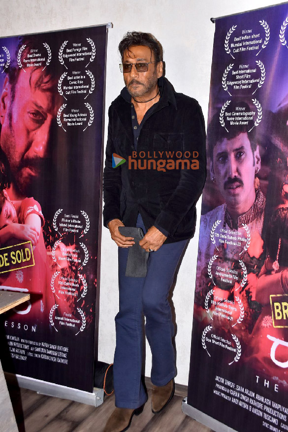 photos jackie shroff gets clicked at the special screening of his award winning short film paath 2