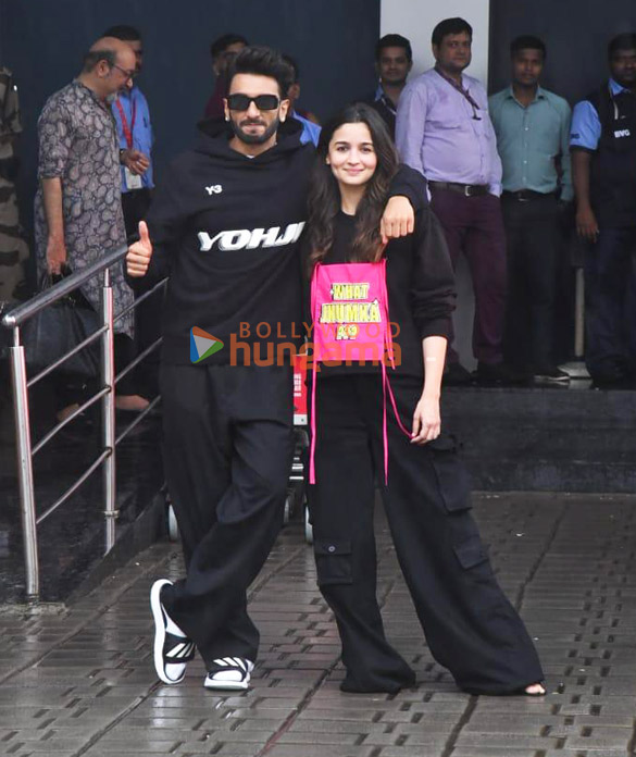 Photos: Ranveer Singh and Alia Bhatt return to Mumbai after promoting Rocky Aur Rani Kii Prem Kahaani in Jaipur and Chandigarh