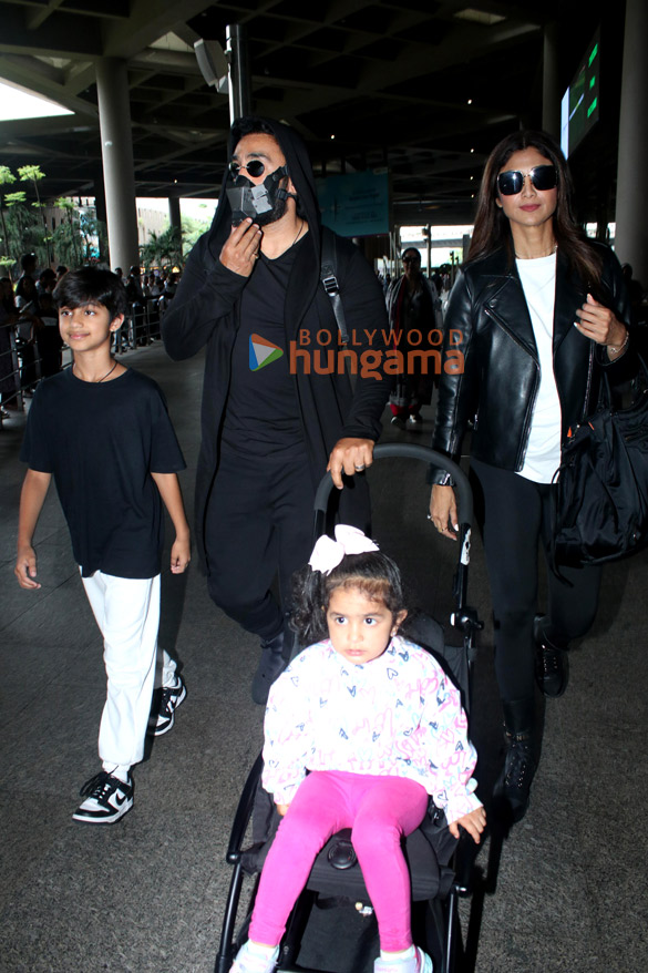 photos shilpa shetty raj kundra and nikki tamboli snapped at the airport 3