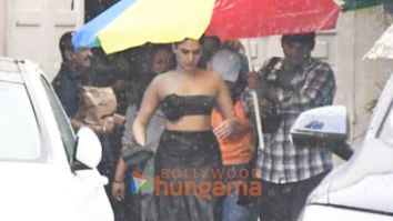 Photos: Tamannaah Bhatia, Shruti Haasan and Angad Bedi spotted on location for a shoot in Bandra