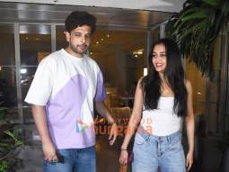 Photos: Tejasswi Prakash and Karan Kundrra snapped at Sequel Cafe in Bandra