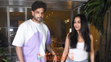 Photos: Tejasswi Prakash and Karan Kundrra snapped at Sequel Cafe in Bandra