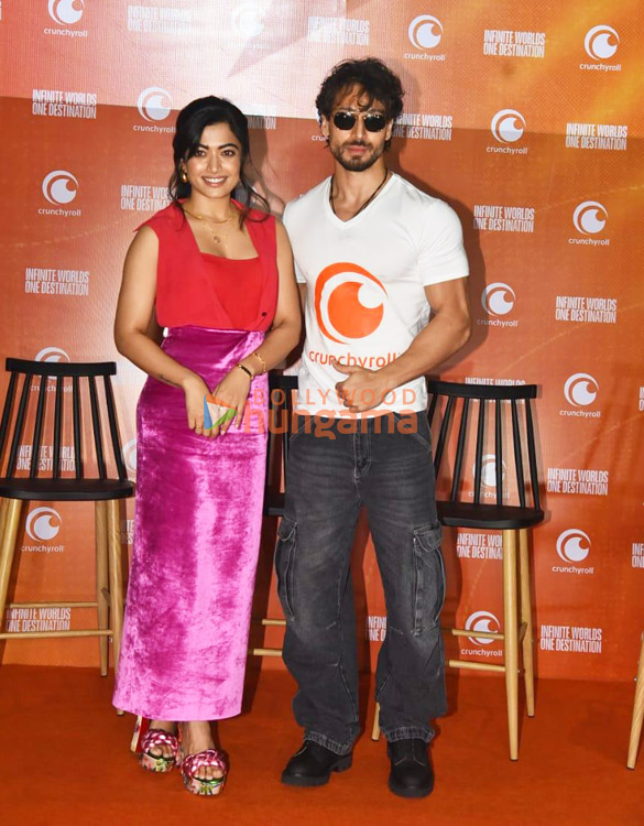photos tiger shroff and rashmika mandanna attend crunchyroll app launch in mumbai 3