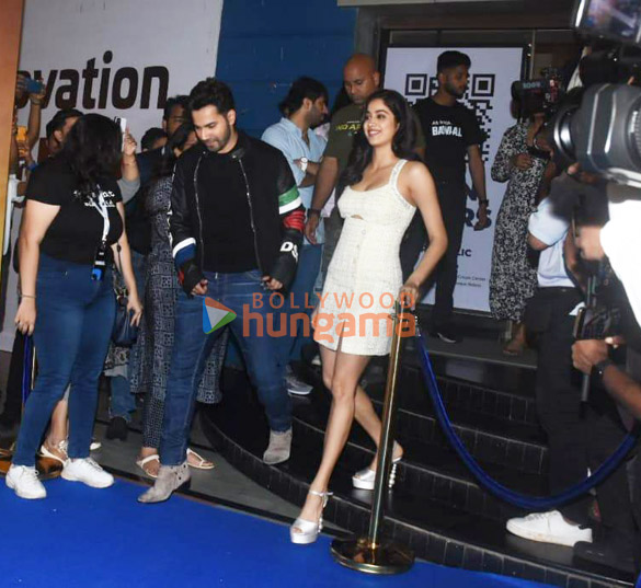 photos varun dhawan and janhvi kapoor snapped promoting their film bawaal 1