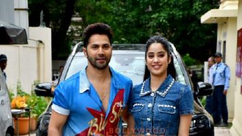 Photos: Varun Dhawan and Janhvi Kapoor snapped while promoting Bawaal