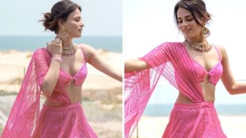 Radhika Madan’s neon pink sequin lehenga is exactly what our summer wedding party needs