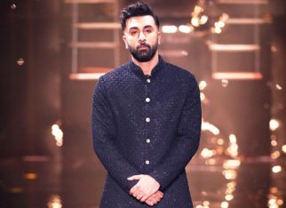 Ranbir Kapoor turns up the heat in bandhgala and fusion lungi pants as he walks the ramp for Kunal Rawal at India Couture Week