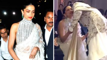 Ranveer Singh gives a sweet kiss to Deepika Padukone as he walks the ramp at the bridal couture show of Manish Malhotra, video goes viral