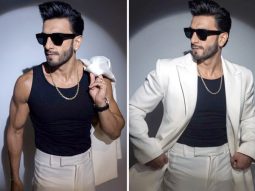 Ranveer Singh looks equal parts suave and cool in monochrome pantsuit look as he promotes Rocky Aur Rani Kii Prem Kahaani