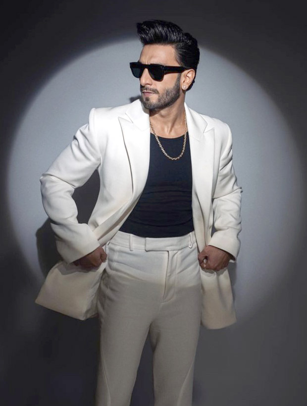 Ranveer Singh looks equal parts suave and cool in monochrome pantsuit ...