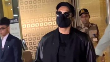Ranveer Singh waves in all black as he gets clicked at the aiport