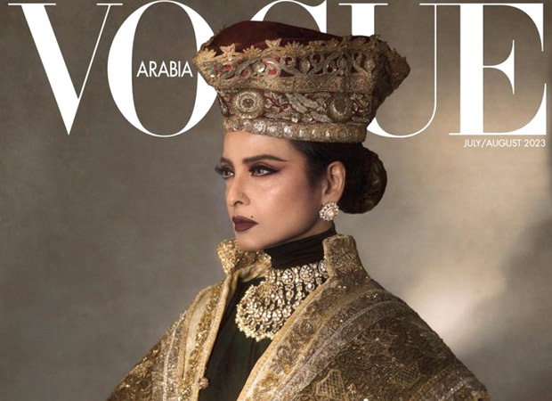 Rekha radiates royalty in Manish Malhotra's exquisite creations on Vogue Arabia's cover