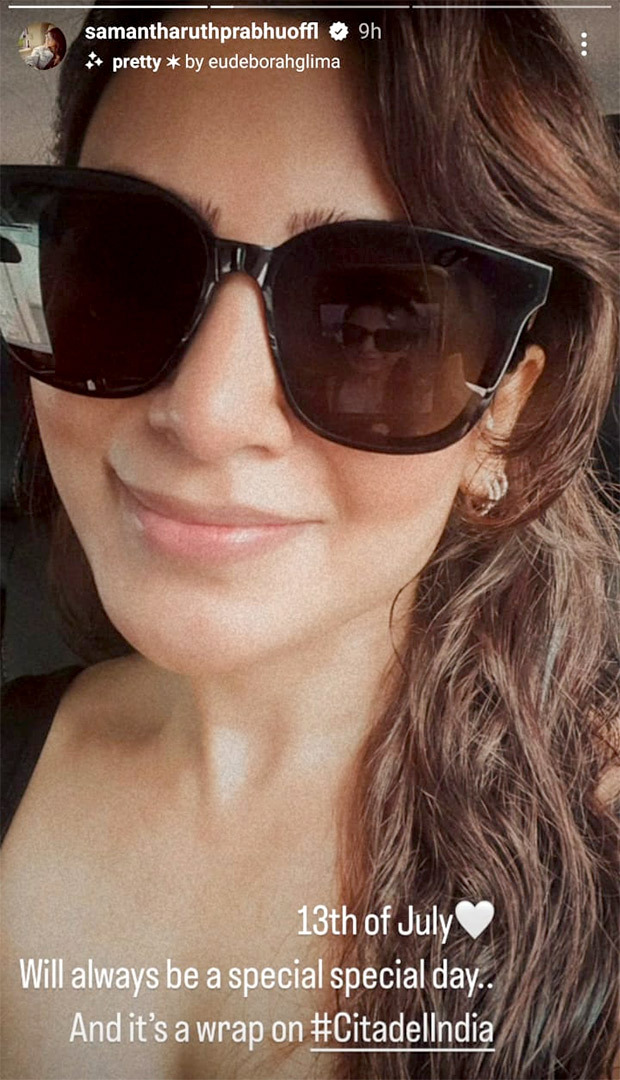 Samantha Ruth Prabhu wraps up Citadel shoot, confirms temporary break from work; says, “A break doesn’t seem like a bad thing at all”