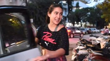 Sara Ali Khan waves at paps as she gets clicked outside a salon