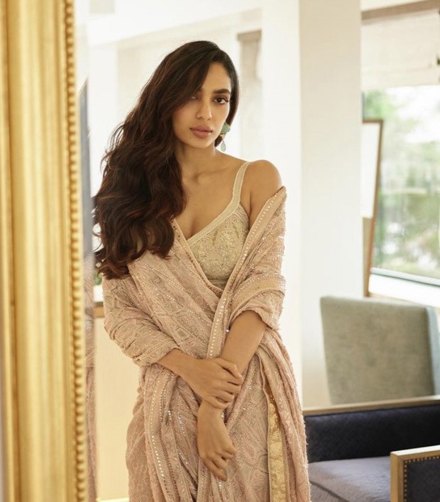 Sobhita Dhulipala brings six yards of elegance in a pastel saree by Tarun Tahiliani for Made In Heaven season 2 date announcement event