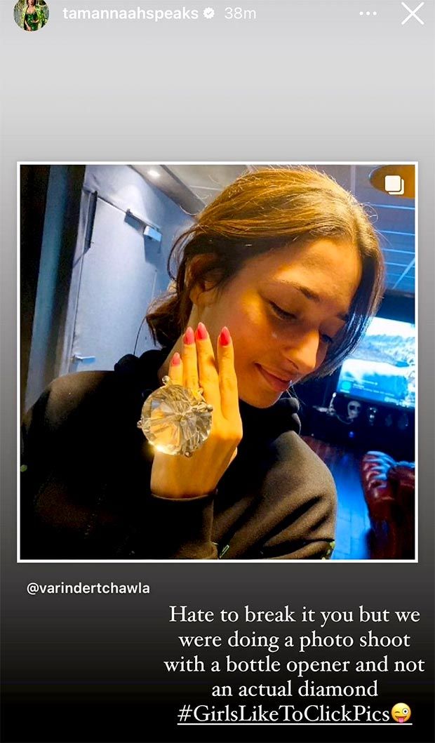 Tamannaah Bhatia REACTS to reports of owning World's fifth-largest diamond; says, "Hate to break it to you but..."