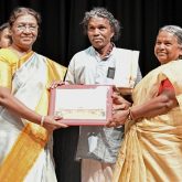 President Droupadi Murmu honours The Elephant Whisperers couple at Rashtrapati Bhavan