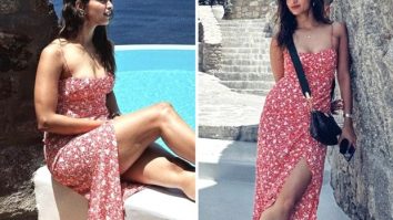 Tripti Dimri relishes the spellbinding beauty of Greece in a gorgeous red floral maxi dress