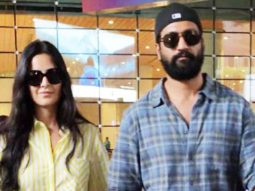 Vicky Kaushal and Katrina Kaif walk hand in hand as they get clicked at the airport