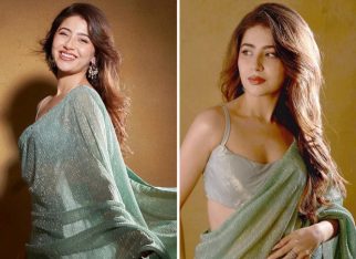 Aditi Bhatia brings the zing and bling in sea green saree at Aaliyah Kashyap’s Engagement