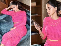 Ananya Panday brings pink perfection in a co-ord set to Dream Girl 2 promotions