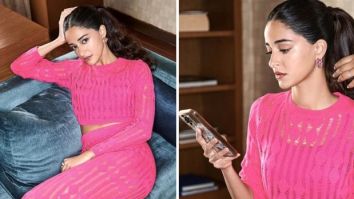 Ananya Panday brings pink perfection in a co-ord set to Dream Girl 2 promotions