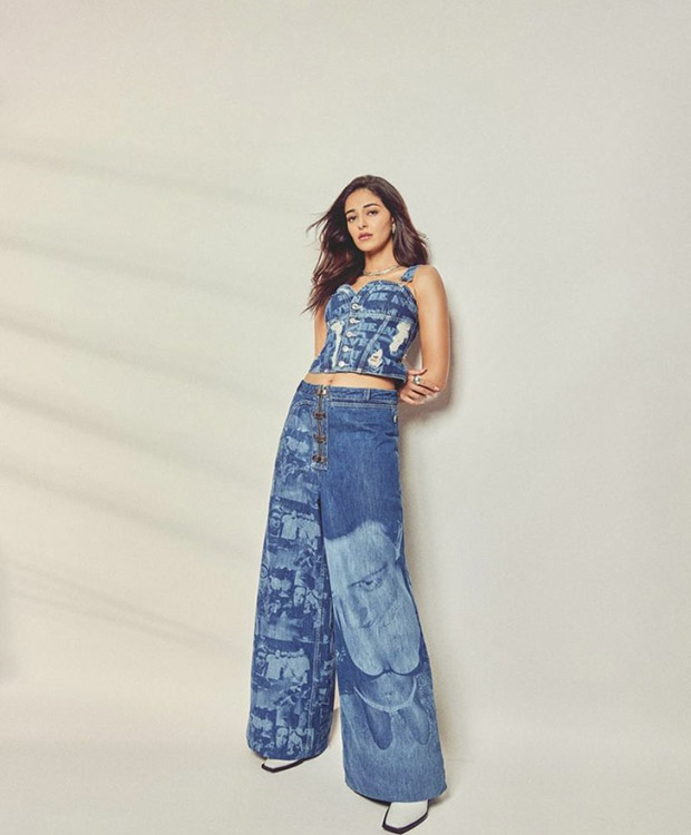 Ananya Panday gives us a daring dose of denim in a corset top and cargo jeans