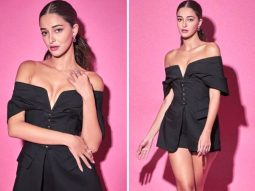 Ananya Panday slays the fashion game in a black playsuit worth Rs. 9400, as she kickstarts the Dream Girl 2 promotions!