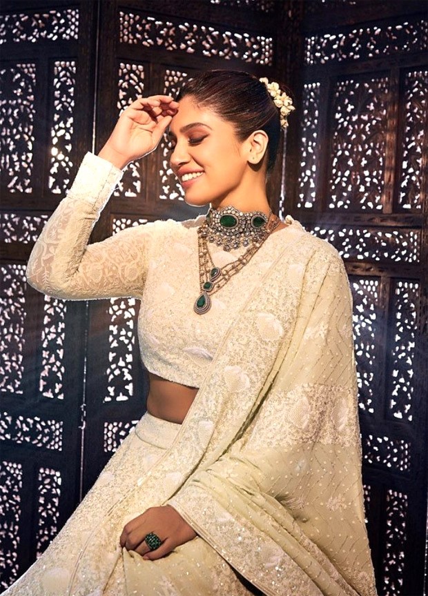 Bhumi Pednekar weaves ethnic magic in an ivory lehenga and polki jewellery