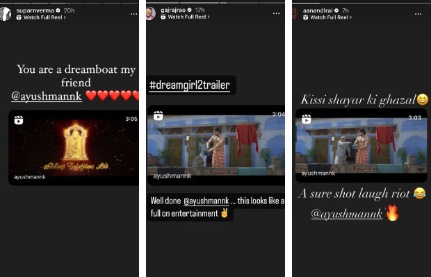 Dream Girl 2 trailer: Aanand L Rai, Rhea Kapoor and other stalwarts laud Ayushmann Khurrana-Ananya Panday starrer