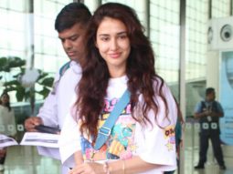Disha Patani rocks the all white casuals as she gets clicked in the city