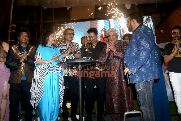 javed akhtar alka yagnik attend the launch of kumar sanus song ishq hai 2