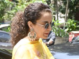 Kangana Ranaut wishes Happy Rakshabandhan to paps as she gets clicked at Mizu
