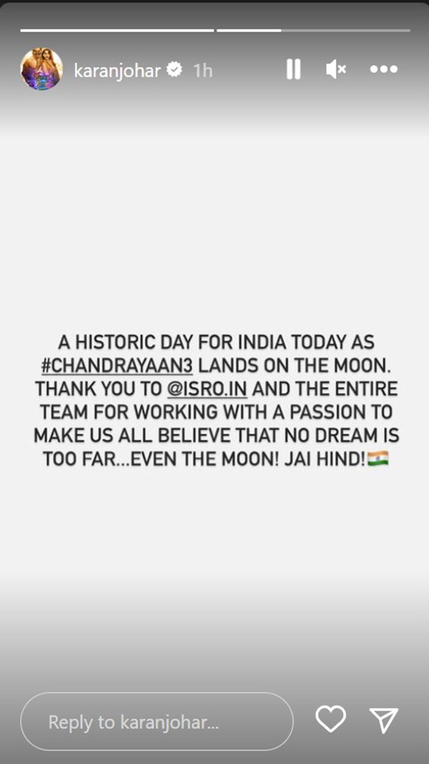 ISRO's Chandrayaan-3 mission appreciated by film celebs: From Shah Rukh Khan, Karan Johar to Prabhas, Samantha Ruth Prabhu and more