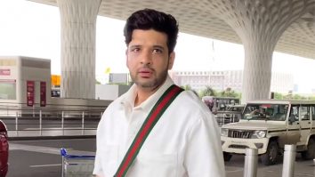 Karan Kundrra rocks in all white at the airport