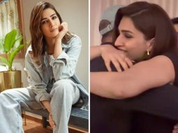 Kriti Sanon has an adorable moment with her Mimi director Laxman Utekar and producer Dinesh Vijan during her National Award celebration; watch