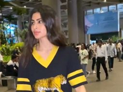 Mouni Roy gets clicked at the airport in black