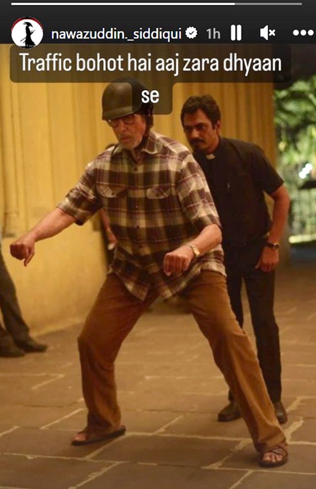 Nawazuddin Siddiqui shares a goofy picture with Amitabh Bachchan; see pic