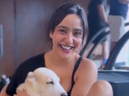 Neha Sharma has found the cutest gym buddy for her!
