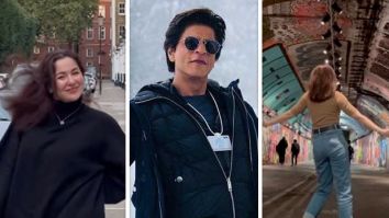 Pakistani actress Hania Aamir fangirls over Shah Rukh Khan, recreates his signature arm pose in London, watch video