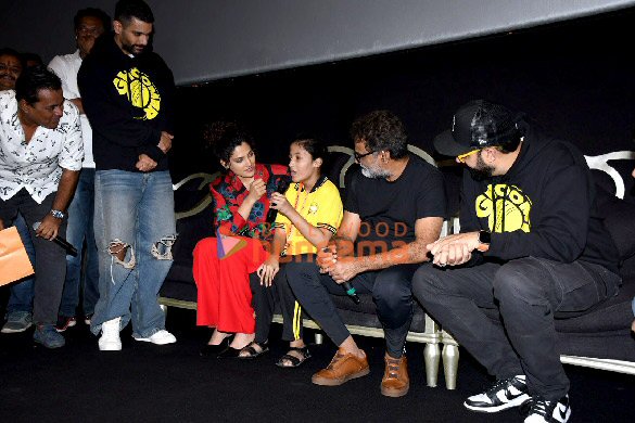 photos abhishek bachchan r balki saiyami kher angad bedi snapped at le reve theater 3