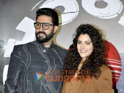 Photos: Abhishek Bachchan, Saiyami Kher, Angad Bedi and R. Balki snapped at Ghoomer trailer launch Photos: Abhishek Bachchan, Saiyami Kher, Angad Bedi and R. Balki snapped at Ghoomer trailer launch