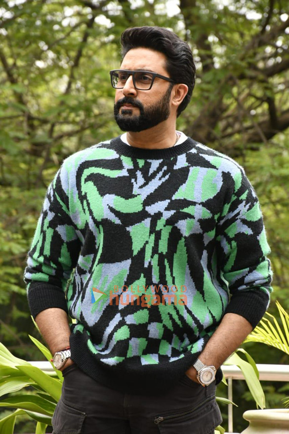 photos abhishek bachchan and saiyami kher snapped promoting their film ghoomer 2