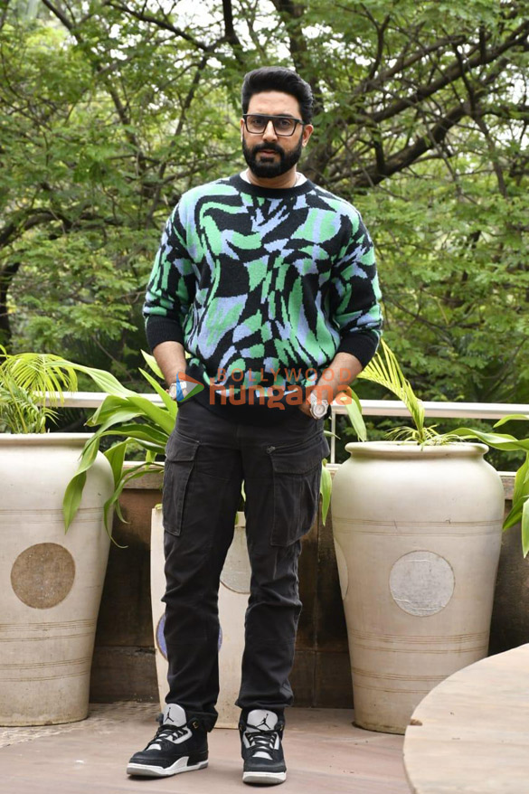 photos abhishek bachchan and saiyami kher snapped promoting their film ghoomer 4