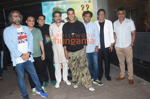 photos akshay kumar pankaj tripathi and others snapped promoting omg 2 at sunny super sound 4