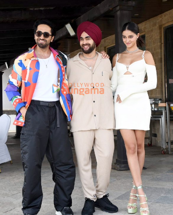photos ayushmann khurrana ananya panday and manjot singh snapped promoting dream girl 2 3