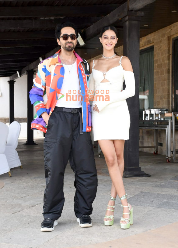 photos ayushmann khurrana ananya panday and manjot singh snapped promoting dream girl 2 6