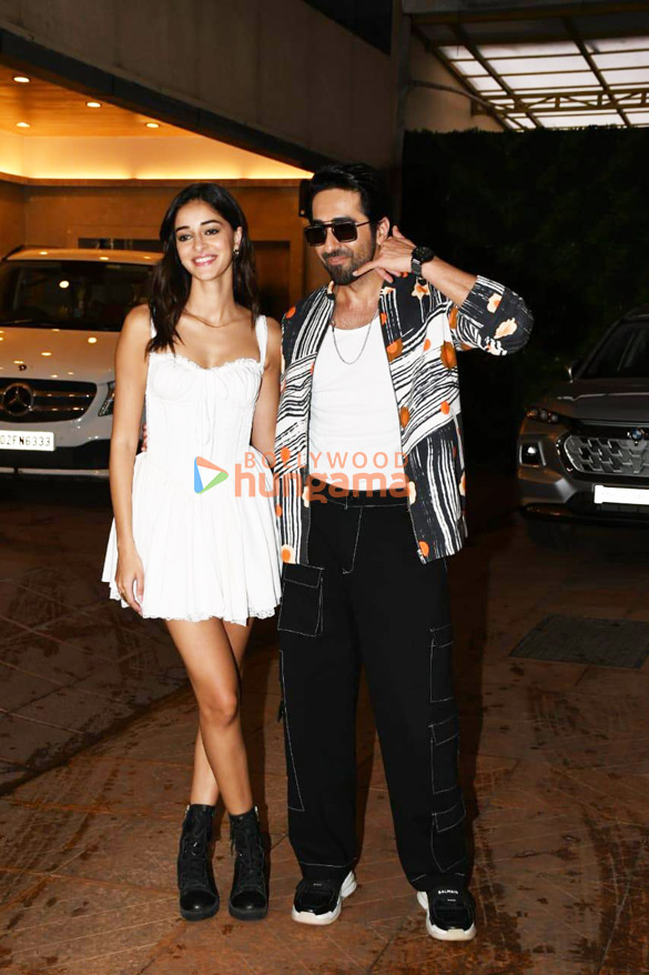photos ayushmann khurrana ananya panday and others snapped promoting dream girl 2 6