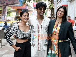 Photos: Babil Khan, Medha Rana and Aadhya Anand snapped promoting Friday Night Plan