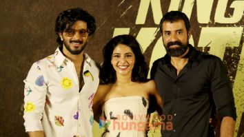 Photos: Dulquer Salmaan and others attend the trailer and song launch of his film King Of Kotha